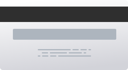 image of a credit card from the back